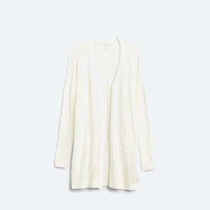 Stitch Fix Market & Spruce Bonny Duster Scallop Pointelle Stitch Cardigan XL